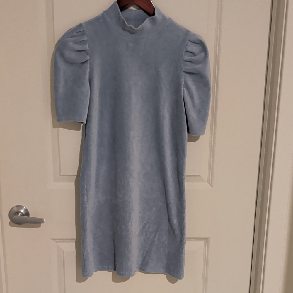 GAP Light Blue Puff Sleeve Dress